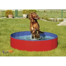 Karlie Doggy Pool Hundepool 120 cm Blau/Rot