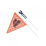 XLC SF-C01 Sicherheitswimpel zweiteilig, orange/schwarz, Fahrradwimpel