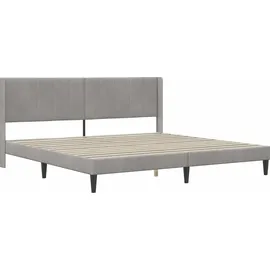 vidaXL Bettrahmen 200 x 200 cm Hellgrau