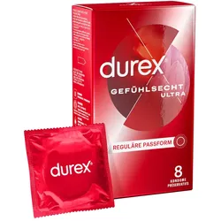 DUREX Gefühlsecht Ultra Kondome - mit extra dünner Spitze 8 St