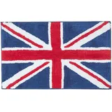 Homescapes Badematte Union Jack Blau/Weiß 45 x 75 cm