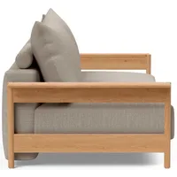 Schlafsofa INNOVATION LIVING TM "MALLOY W 3-Sitzer, sehr bequem, hochwertige Verarbeitung", beige (gravel), B:230cm H:80cm T:118cm, 100% Polyester, Sofas, Schlafsofa, hohe Rückenlehne, Dauerschläfer, stabile Armlehnen, Bettfunktion