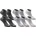 Sneaker Socken 10-Paar-Pack Grau/Schwarz 39-42