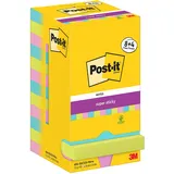 Post-it Super Sticky Notes Haftnotizen 76 x 76 mm Cosmic Collection, Packung mit 12 Blöcken, 90 Blatt Vorteilspack 8 - 4