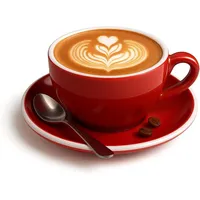 Muvell Cappuccinotasse 0,2 l Rot 6 St.