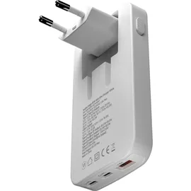 mobile origin GaN III Slim Charger dual USB-C Single USB-A White