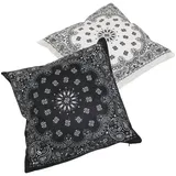 URBAN CLASSICS Bandana Print Cushion Set schwarz ONE SIZE