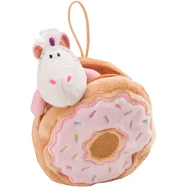 NICI Kuscheltier Theodor & Friends GREEN 61915, Einhorn Sweety Rainbow in Donut mit Loop, ab 3 Jahre, 10 cm
