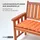 Homescapes Bankauflage 143 x 48 x 5 cm orange 3 St.