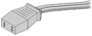 SCHROFF Netzkabel für Lüfter - FASTON 2.8 x 0.5 mm (W)