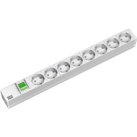 Bachmann Steckdosenleiste 2 m Grau 8 St.