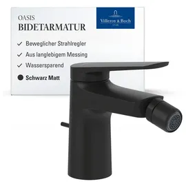 Villeroy & Boch Oasis Einhebel-Bidetarmatur Matt Black 73mm