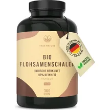 True Nature True Nature® Bio Flohsamenschalen Kapseln - Vegan - Made in Germany 360 St