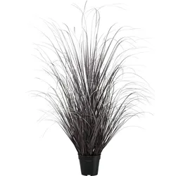 CREATIV green künstliche Pflanze Gras im Topf, 120 cm, lila-silber