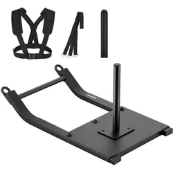 VEVOR Gewichtsschlitten Kraftschlitten Fitness Schwarz 25/51mm Scheiben Workout