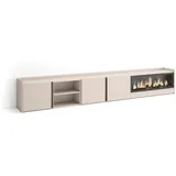 SKRAUT HOME Lowboard 315x50 cm Beige Holzwerkstoff