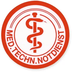 selbstklebendes Folienschild Med.Techn. Notdienst