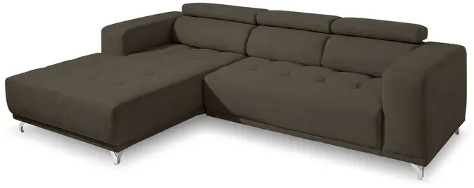 SOMETA Ecksofa Cancun Stoff Braun