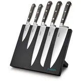 KUPPELS 5-tlg. Messerblock ZORRO in schwarz | Gr.: onesize