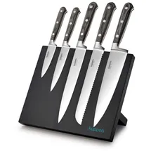 KUPPELS 5-tlg. Messerblock ZORRO in schwarz | Gr.: onesize