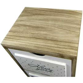 Mobili Rebecca Nachtschrank Rebecca 24 x 97 x 30 cm Braun/Weiß