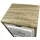 Mobili Rebecca Nachtschrank Rebecca 24 x 97 x 30 cm Braun/Weiß
