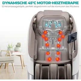 Naipo Aspria Massagesessel, Tai Chi Massagestuhl für Ganzkörpermassage mit Wärmetherapie, Meister für Nacken- und Schultermassage, für Zuhause, Hotels, Salons, Büros verwenden