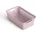 ProHome modularer Kunststoffkorb mit Griffen 25 x 16 x 8 rosa