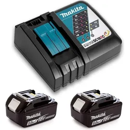 Makita Power Source Kit 18 V Li-Ion 2 x 5,0 Ah + DC18RC Ladegerät 197570-9