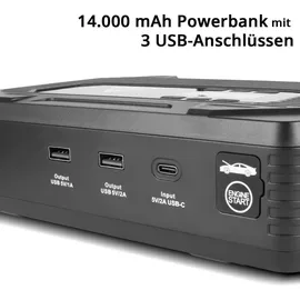 STAHLWERK PB-1400 ST Powerbank Starthilfe 400 A 14.000 mAh