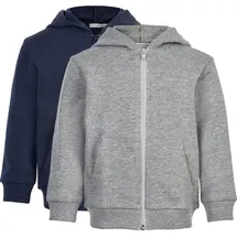 MINYMO Sweat Jacke Hell Grau Melange 110