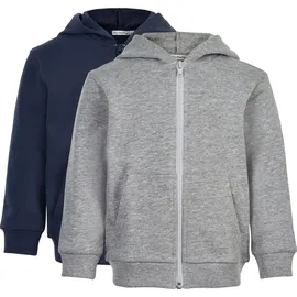 MINYMO Sweat Jacke Hell Grau Melange 110