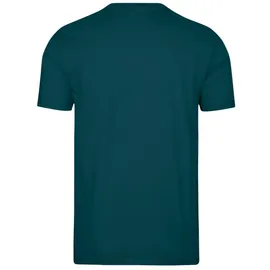 TRIGEMA T-Shirt "TRIGEMA T-Shirt aus 100% Baumwolle", Damen, Gr. M, blau (saphir), Single Jersey, 100% Baumwolle, Basic, lang, Rundhals, Shirts T-Shirt