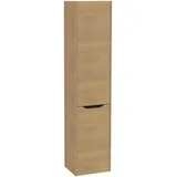 Vitra Integra Square Hochschrank 40 x 35 x 180 cm Eiche Gold Glas/Holz/Metall/MDF