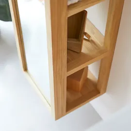 Tikamoon Hochschrank 30 x 170 x 25 cm Braun Teak