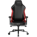 DXRacer Gaming Stuhl, Craft Serie GC/LCF23LTA/NR Gaming-Stuhl - Regular / L - EPU Leder - schwarz/rot