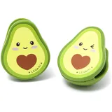 Legami Verschlussklammer Set Avocado