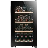 La Sommelière Weintemperierschrank LS52BLACK, für 52 Standardflaschen á 0,75l,1 Zone, LED Beleuchtung schwarz