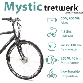 Tretwerk Mystic 28 Zoll RH 53 cm Unisex schwarz