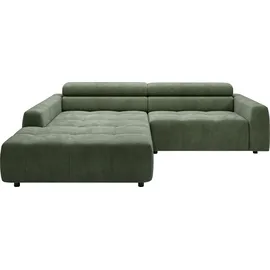 Candy Eckcouch Polyester 3-Sitzer Grün