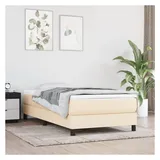 vidaXL Boxspringbett 90 x 200 cm Creme