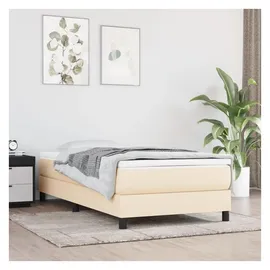 vidaXL Boxspringbett 90 x 200 cm Creme