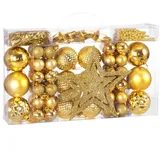 DEUBA Weihnachtskugeln Gold
