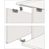 HAWA Clipo 16 H Ms - Beschlägegarnitur 1000 x 1400, 2 türig