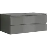 byLIVING »Shape«, anthrazit Hochglanz Front, 2 Schubkästen