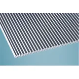 Scobalit Hohlkammerplatte 16 mm 980 x 4000 mm Klar / Anthrazit gestreift