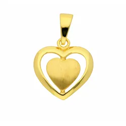 Ketten-Anhänger ADELIA ́S "Damen Goldschmuck 333 Gold Anhänger", gold, Schmuckanhänger, Damen, Gelbgold 333, 333 Gold Goldschmuck für Damen