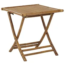 Beliani Klapptisch 70 x 70 x 73 cm Braun/Bronze