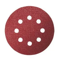 Schleifscheibe 125 mm 8-Loch Kletthaftung Inhalt 5 Stück, für alle Hölzer - 60