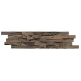 Indo Wandpaneel 3D Wall Beachwood Coffee  (Hevea, 610 x 150 x 10 mm)